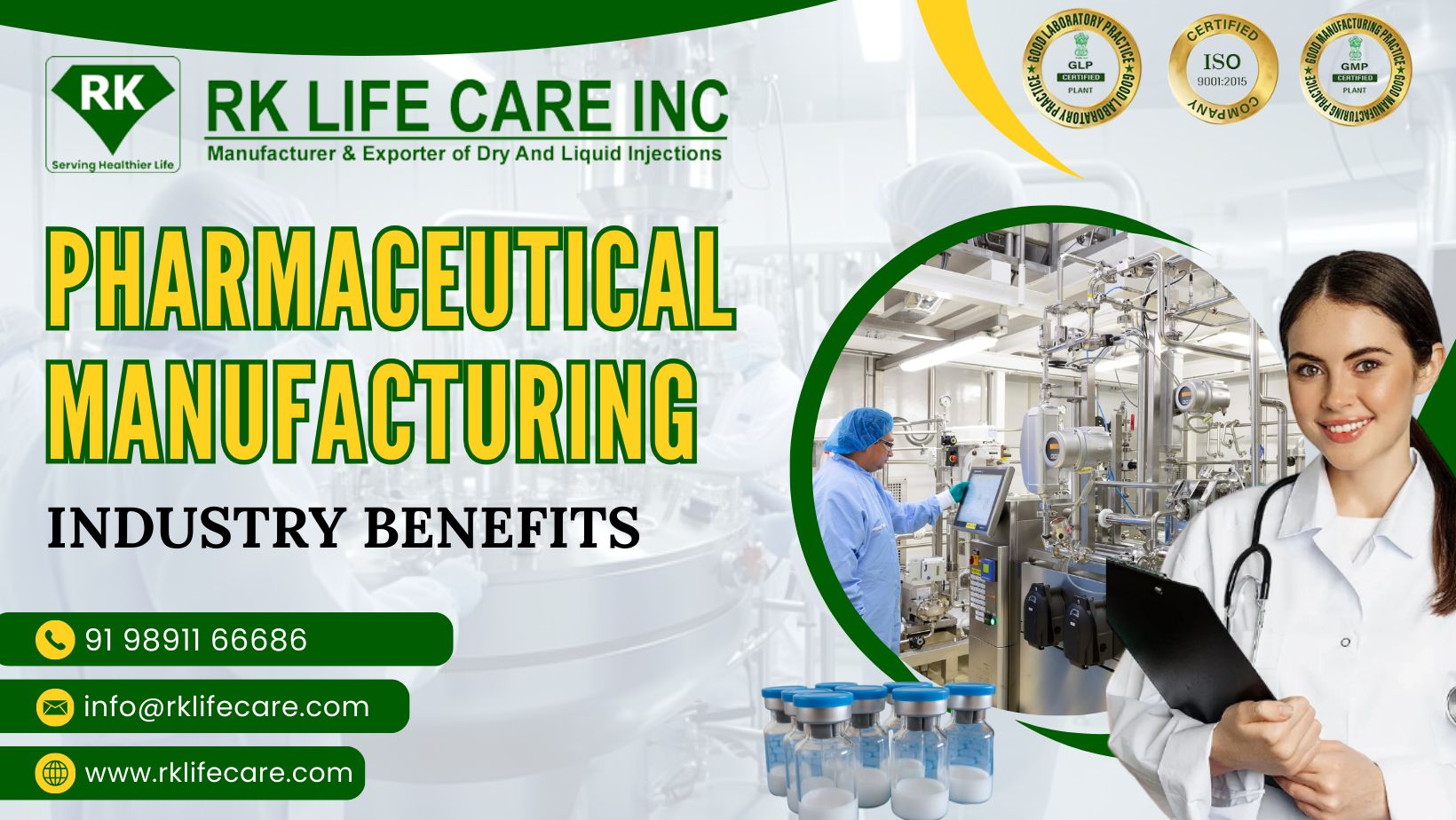 Pharmaceutical Manufacturing Industry Benefits